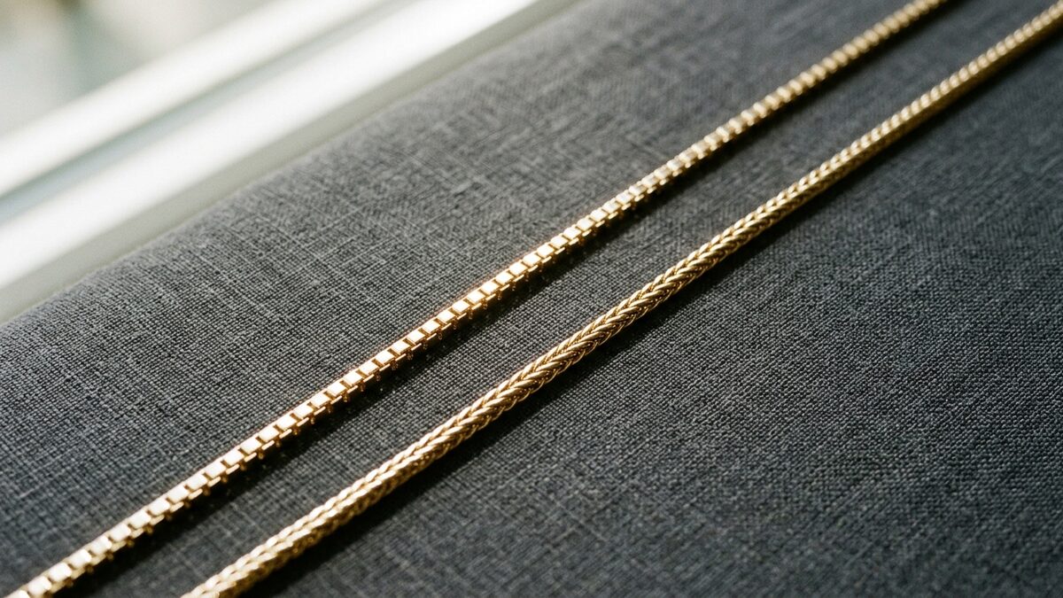 Box Chain vs Venetian Chain: Geometry, Drape, and Daily Wear