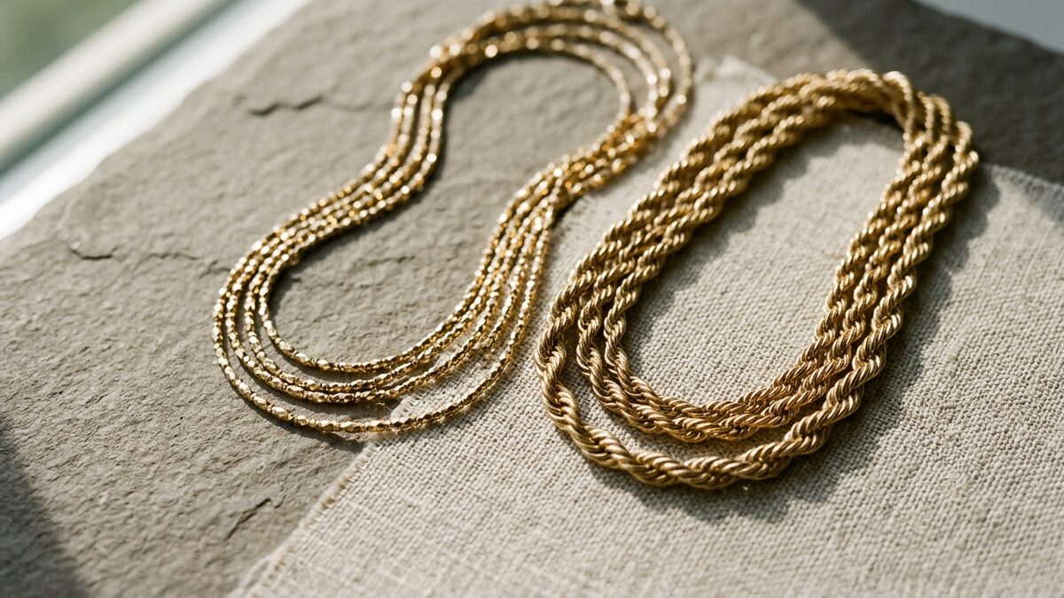 Singapore Chain vs Rope Chain: How Two Twisted Links Differ